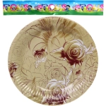 Тарелка бумажная 18 см в наборе 10 шт «Изящные цветы»