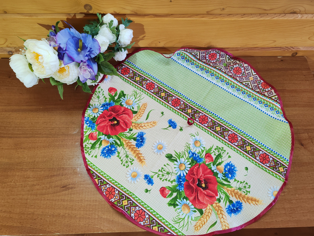 Полотенце кухонное, круглое, 2 шт, вафельное полотно