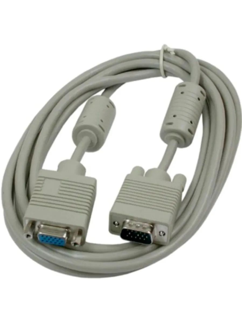 Кабель VGA (M) - VGA (F) 1.8m белый