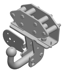 Фаркоп для Toyota Land Cruiser 200 2007-2021, Lexus LX 2007-2022 Тип шара: A. Нагрузки: 2700/100 кг, TY 19