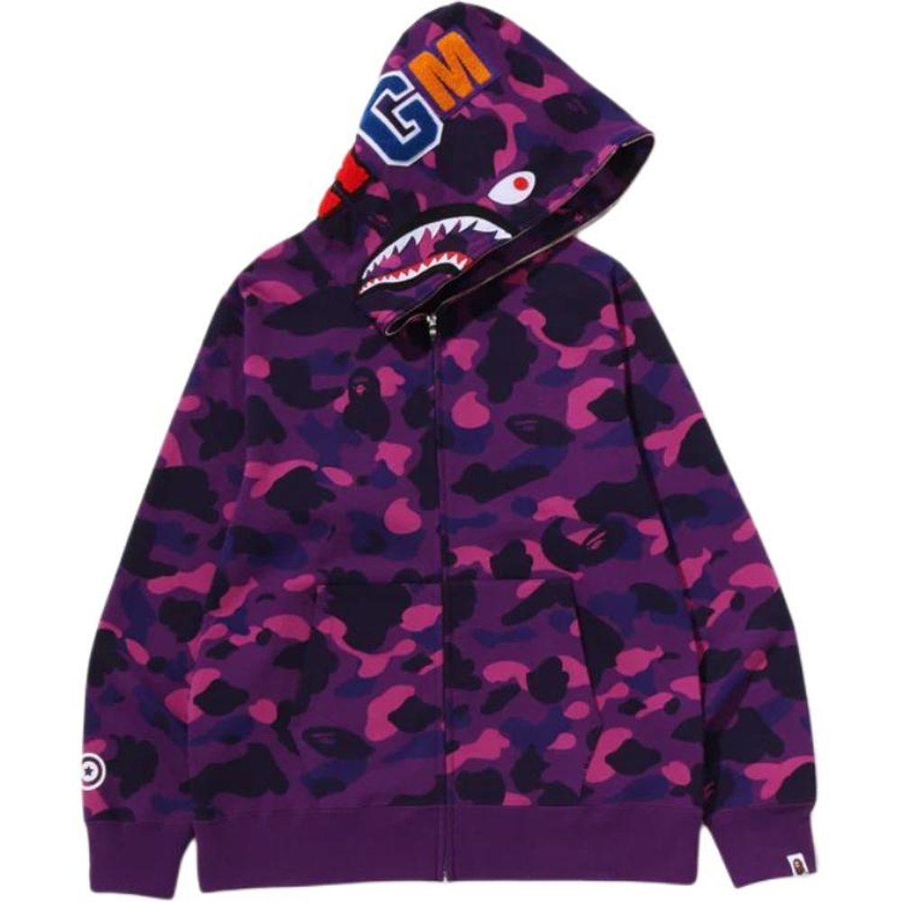 A Bathing Ape Bathing Ape Ss26 Color Camo Shark Full Zip Худи Свитшот