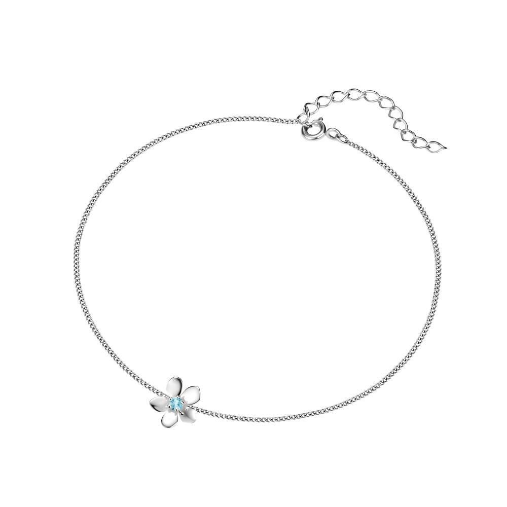 Браслет на ногу (анклет) Flower Forget Me Not