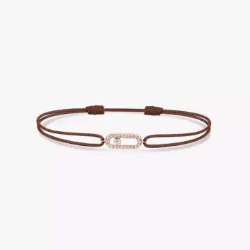 Messika Move Uno chocolate cord bracelet