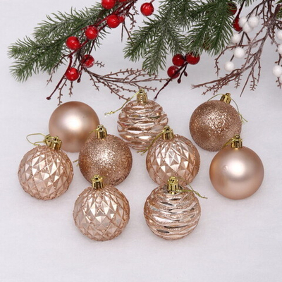 Набор шаров «Diamond shine» 6 см (9 предметов), шампань