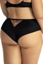 Трусики-бразилиана со средней линией талии Liana (Размер: M) (Цвет: черный)