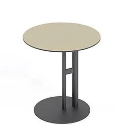 Стол журнальный 4488, Ø43х47 см, металл, экокожа