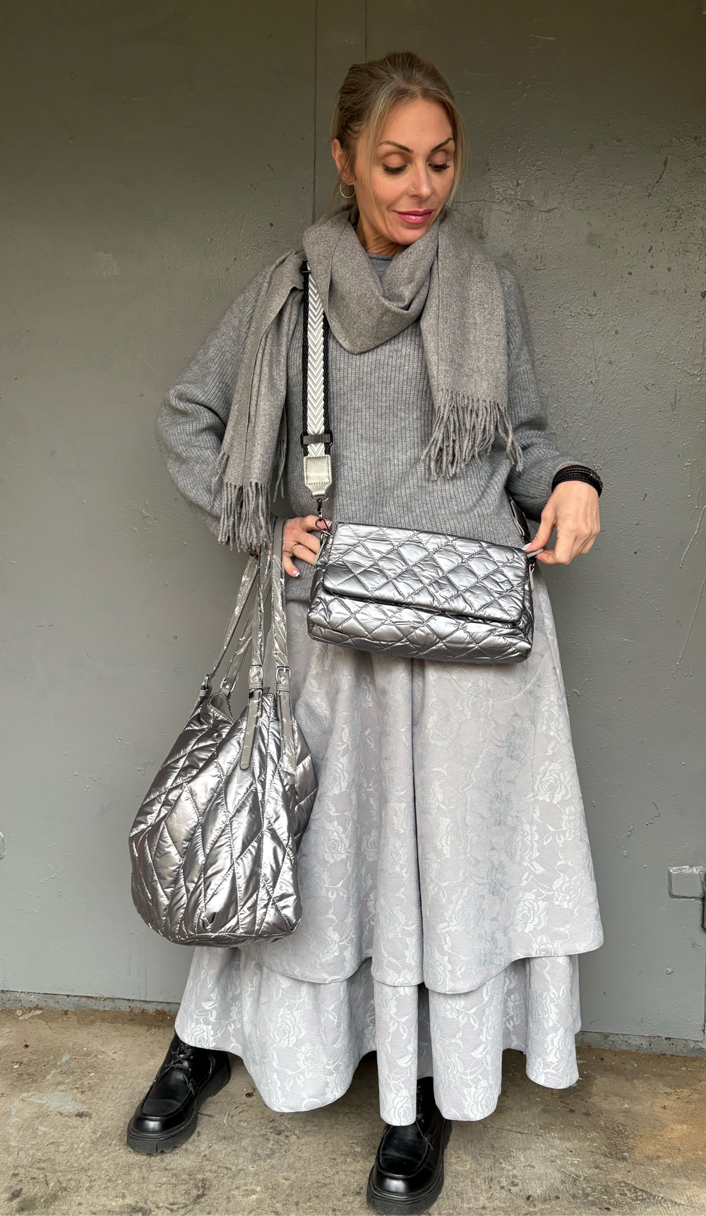 Сумка большая /серая