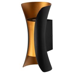 Светильник накладной светодиодный ЭРА WL42 BK+GD 6Вт 3500К IP54 черный/золото для интерьера и фасадов зданий