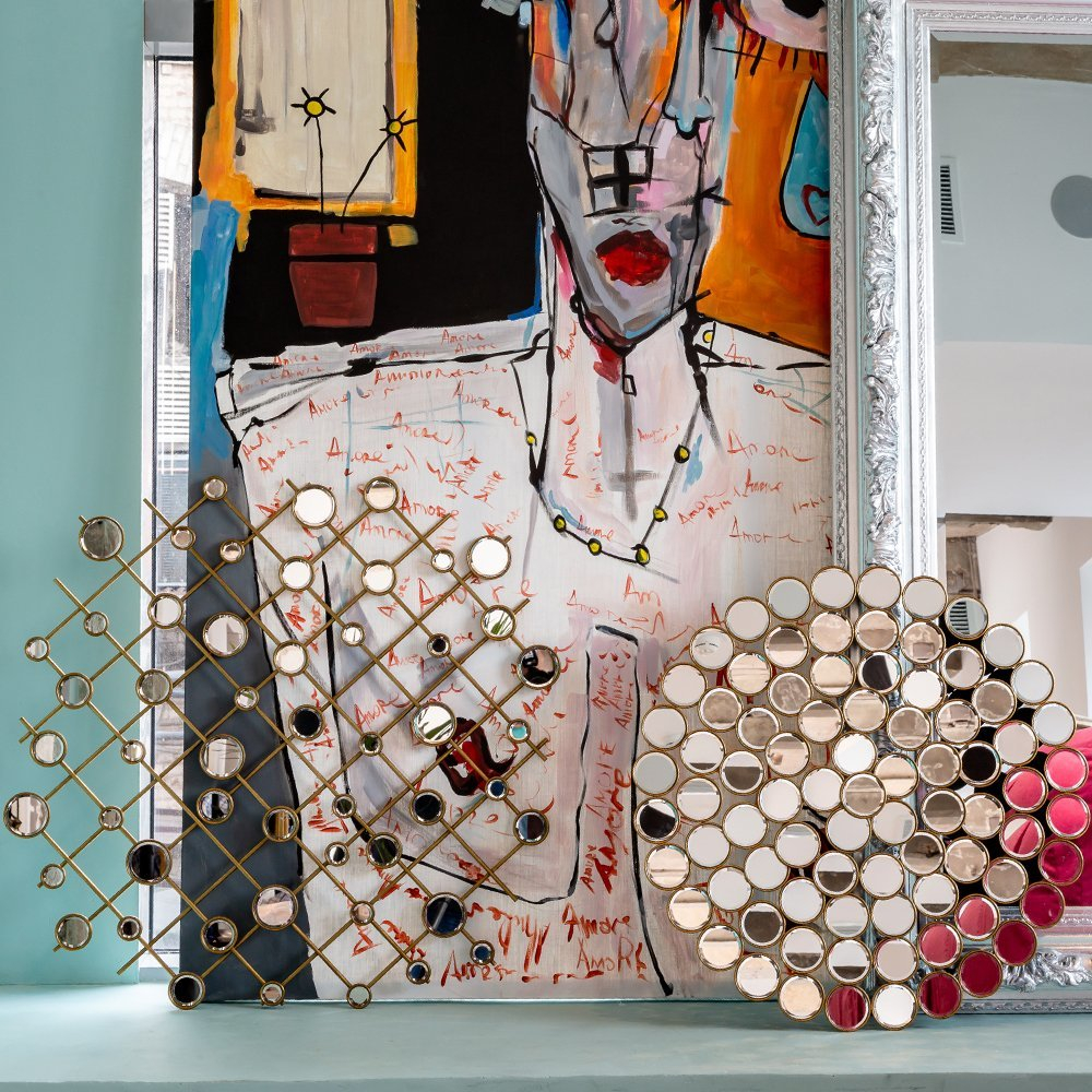 Настенный зеркальный арт-декор Диско Объект мечты