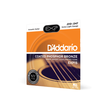 Струны для акустической гитары D'ADDARIO EXP15
