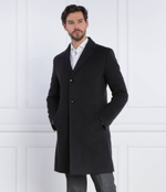 Хлопковое пальто h-hyde-c-224 BOSS BLACK - темно-синий(50485199)