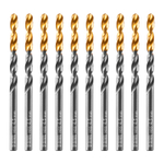 Сверло по металлу, 4,5 мм, HSS-Tin, Golden Tip, 10 шт. Denzel