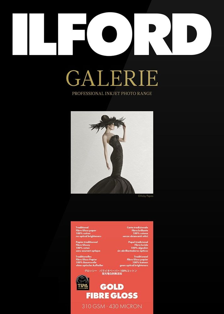 Фотобумага ILFORD Galerie Gold Fibre Gloss, 25 листов, A4 - 210мм x 297мм (GA6961210297)
