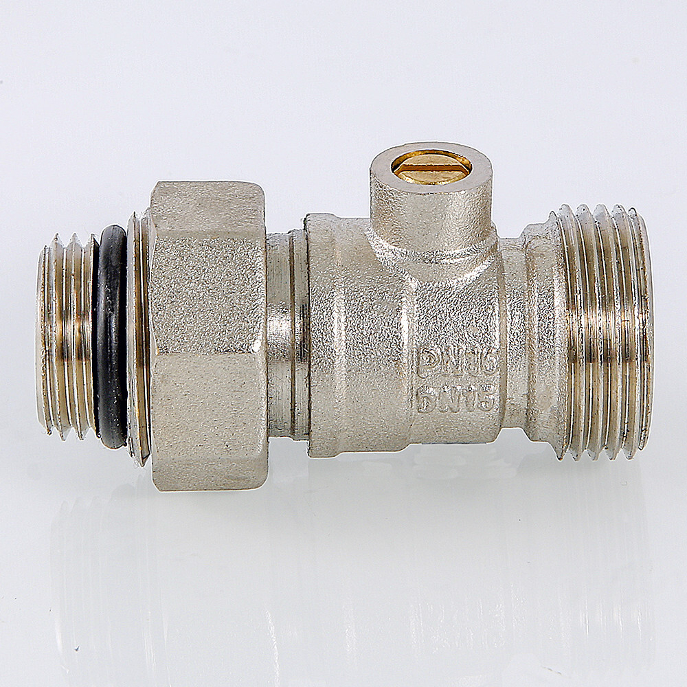 Кран для нижнего подключения радиатора 1/2" х 3/4" («евроконус»)
