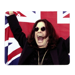 Коврик для мышки Ozzy Osbourne на фоне британского флага