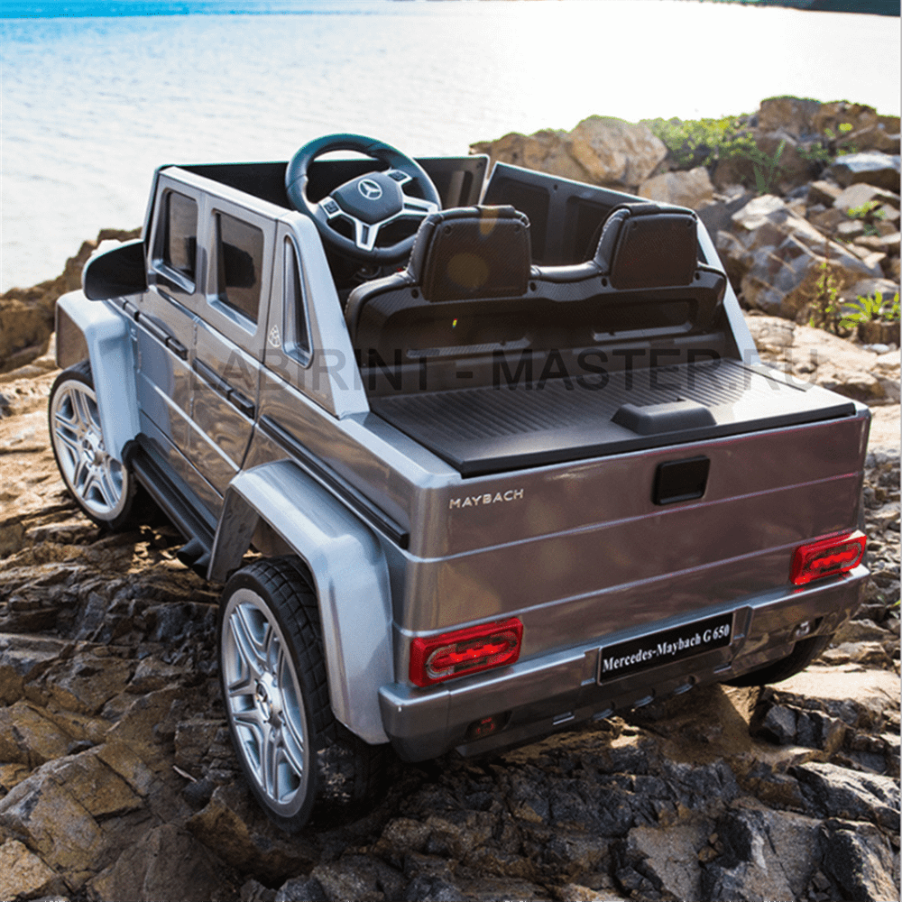 Электромобиль детский "Mercedes-Benz  G650",12V, серый