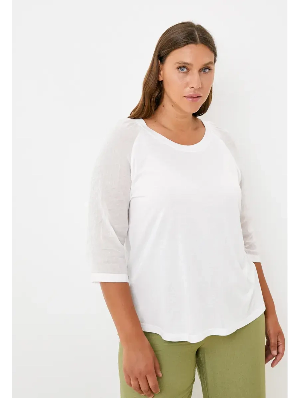 Туника тонкая белая