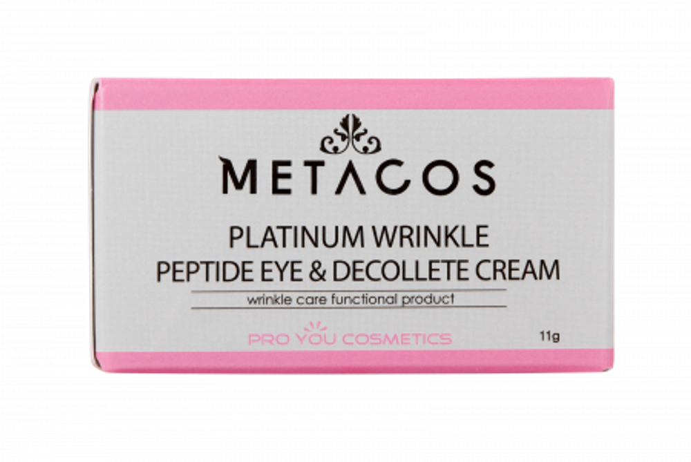 Pro You Metacos Platinum Wrinkle Крем вокруг глаз и зоны декольте, 11 г | Metacos Platinum Wrinkle Peptide Eye & Decollete Cream