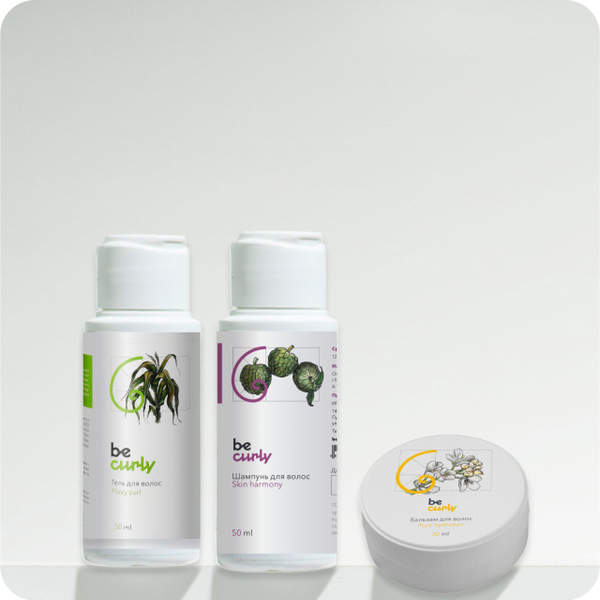 Трио миниатюр (Шампунь 50 мл, Бальзам 30 мл, Гель Flexy curl 50 мл)