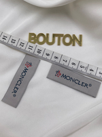 Бирка Монкл серого цвета 56х18 мм