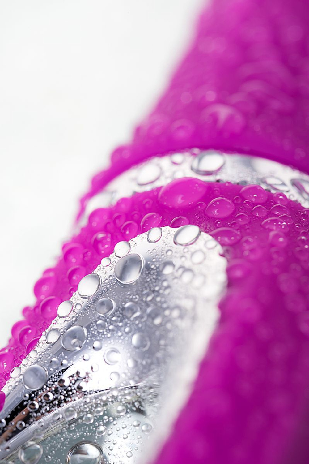 Лиловый вибратор с клиторальным стимулятором JOS JOLY - 19,6 см. (Цвет: лиловый)