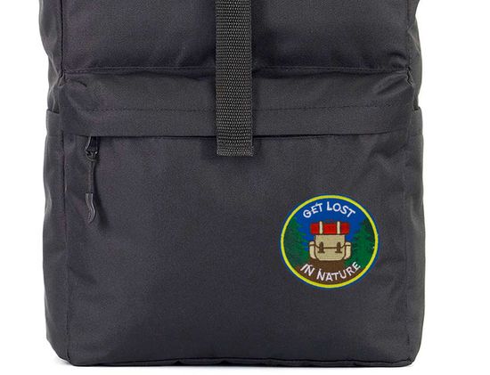 Нашивка термоаппликация на одежду и на рюкзак. Get lost in nature, Путешествия