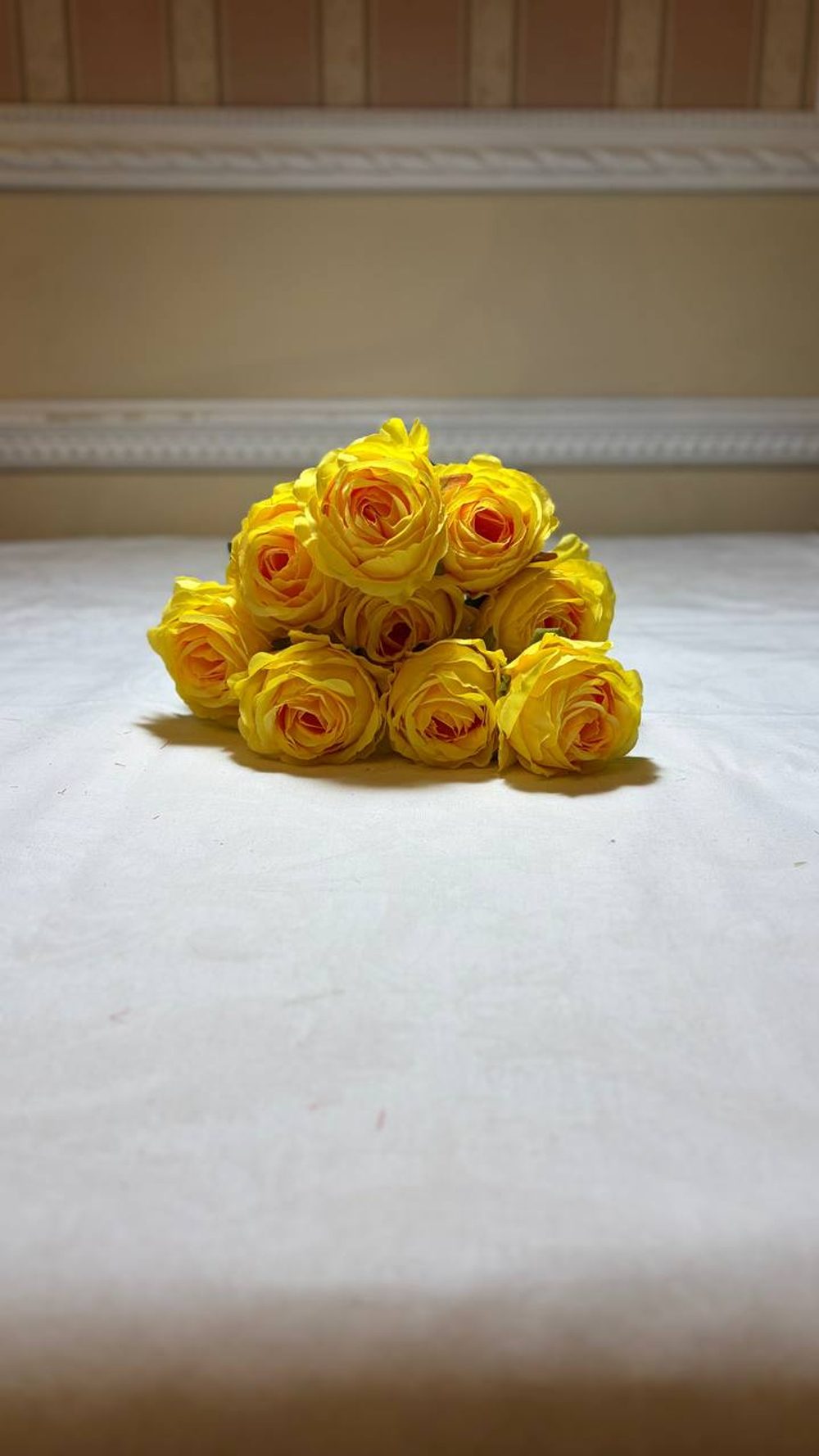 Искусственные цветы, желтые подсолнухи / Высота 44 см. 9 стебелей 9 бутонов/