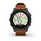 Garmin EPIX (Gen 2) Sapphire титановый черный с коричневым кожаным ремешком
