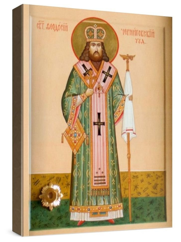 Феодосий Черниговский (рукописная икона)