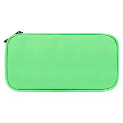 Penal \ Pencil case\ Пенал-косметичка BRAUBERG, 1 отделение, органайзер, полиэстер, 22x11,5x6см, зеленый, 270844