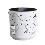 Кашпо "Колибри" (1,25л) Цв. Белый/Антрацит