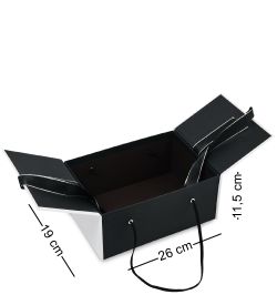 WF-185-B Набор коробок из 3 шт, черно-белый