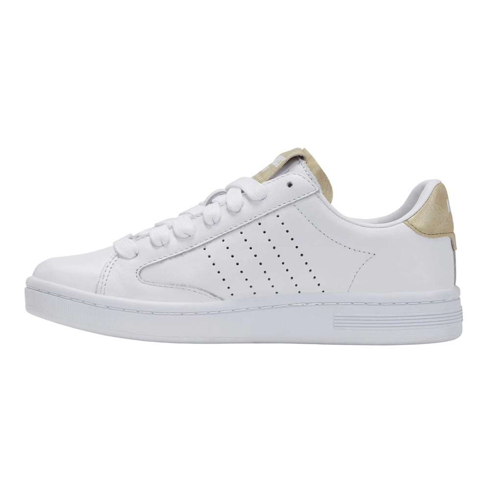 Женские теннисные кроссовки K-Swiss Lozan Klub Women - White, Gold