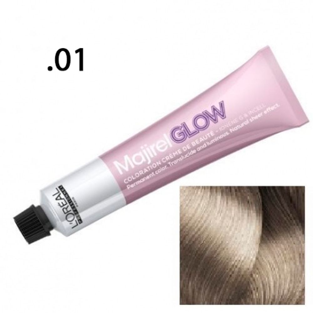 L&#39;Oreal Professionnel Majirel glow light base .01 Дымчато-бежевый 50мл