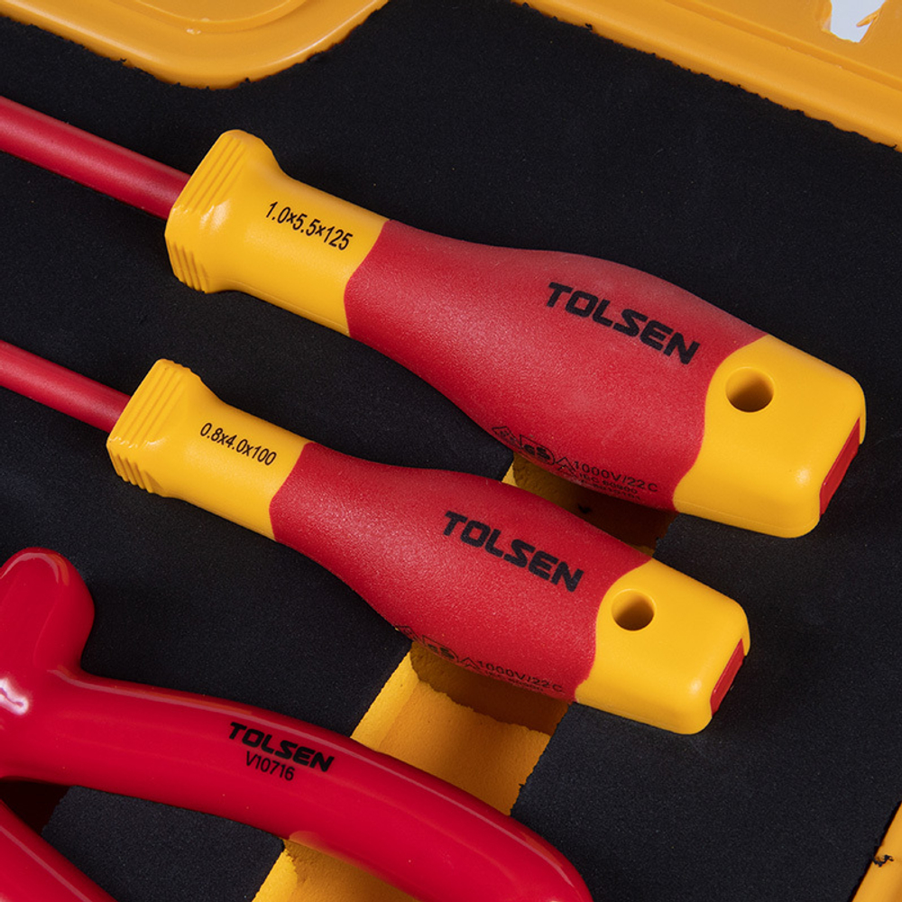 TOLSEN (TTV83825) Набор инструментов диэлектрических, универсальный, 25 предметов