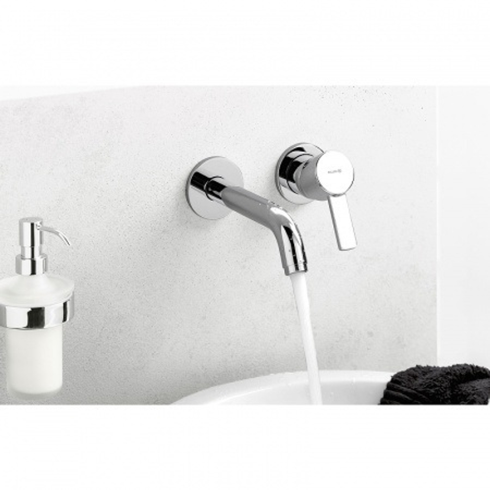 Смеситель для раковины Kludi Zenta внешняя монтажная часть, излив 170 мм, хром (382440575)