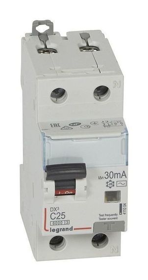 Автомат дифференциального тока LEGRAND DX3 2П 25А/30мА 2 дин 1 28182