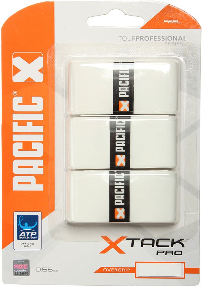 Теннисные намотки Pacific X Tack Pro white 3P