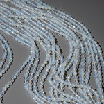 Лунный камень (имитация), 4,1мм, шар, микроогранка