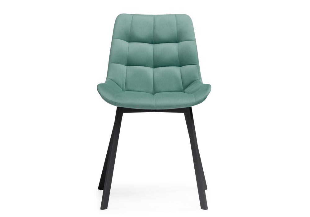 Стул на металлокаркасе Челси бирюзовый / черный