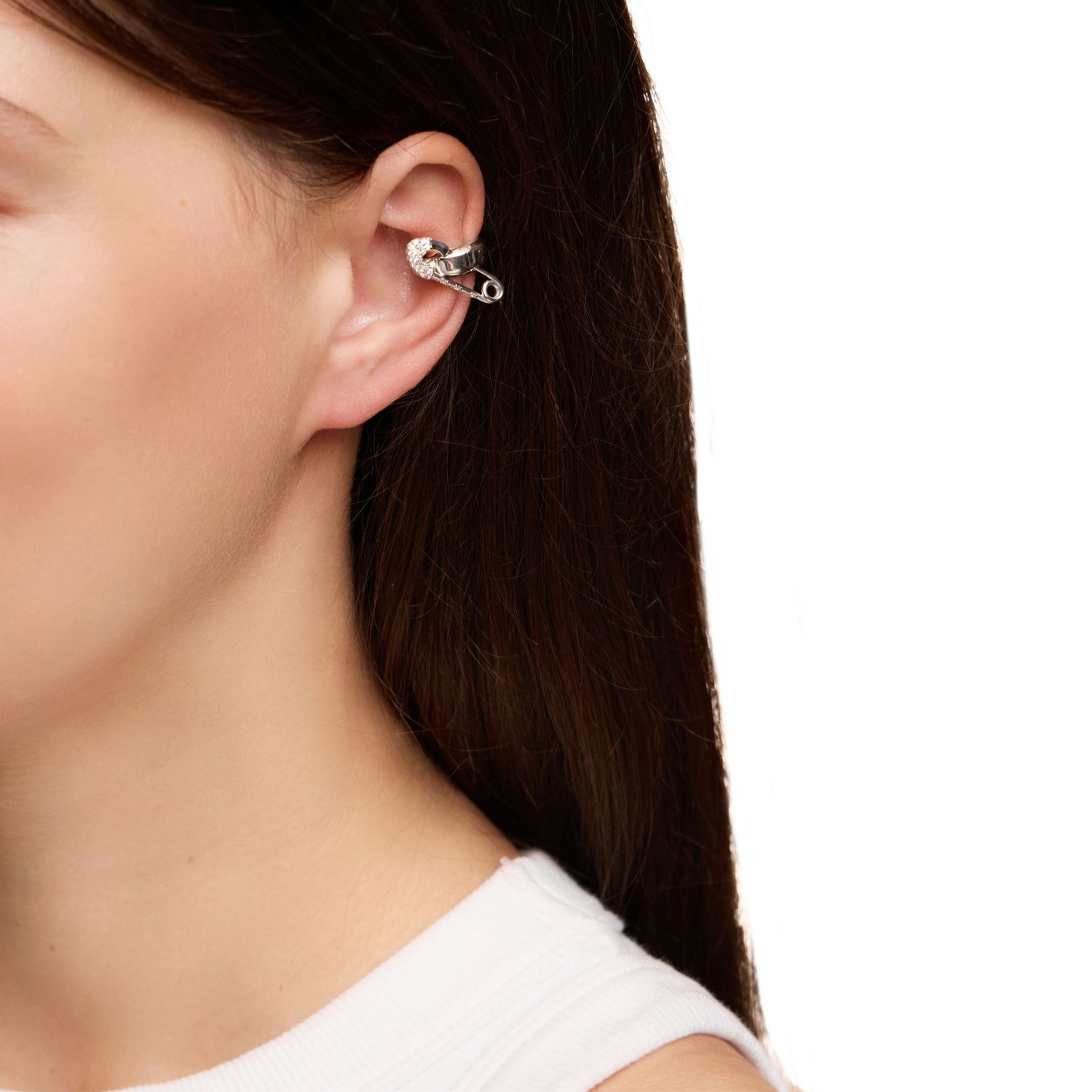 Кафф Crystal Pin Cuff - Silver