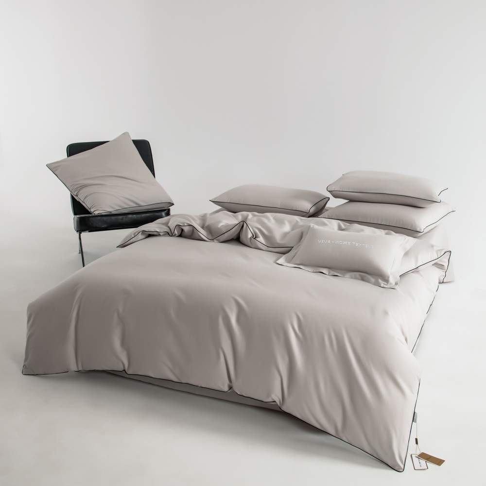 Комплект постельного белья Однотонный Сатин Элитный OCE002