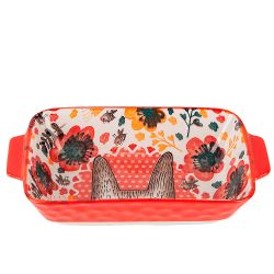 Блюдо для запекания "Kawaii Forest.Bunny" 22*12,5*5см. v=600мл. (фарфор) (min9) (транспортная упаков