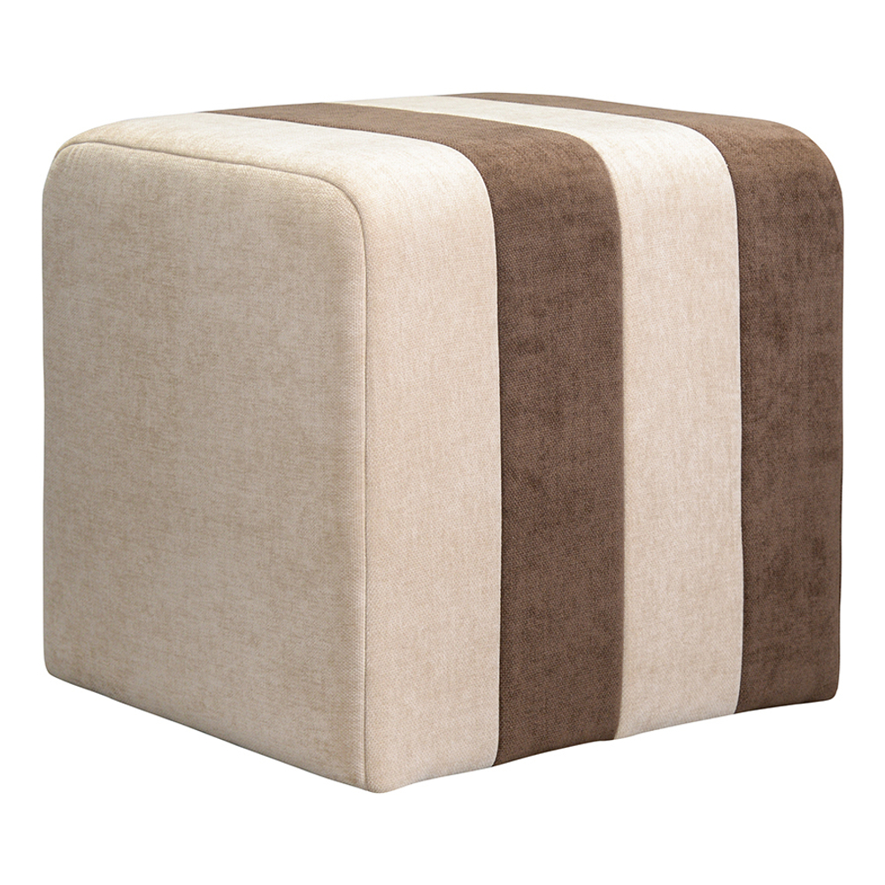Пуф Berg Idar коричнево-бежевый