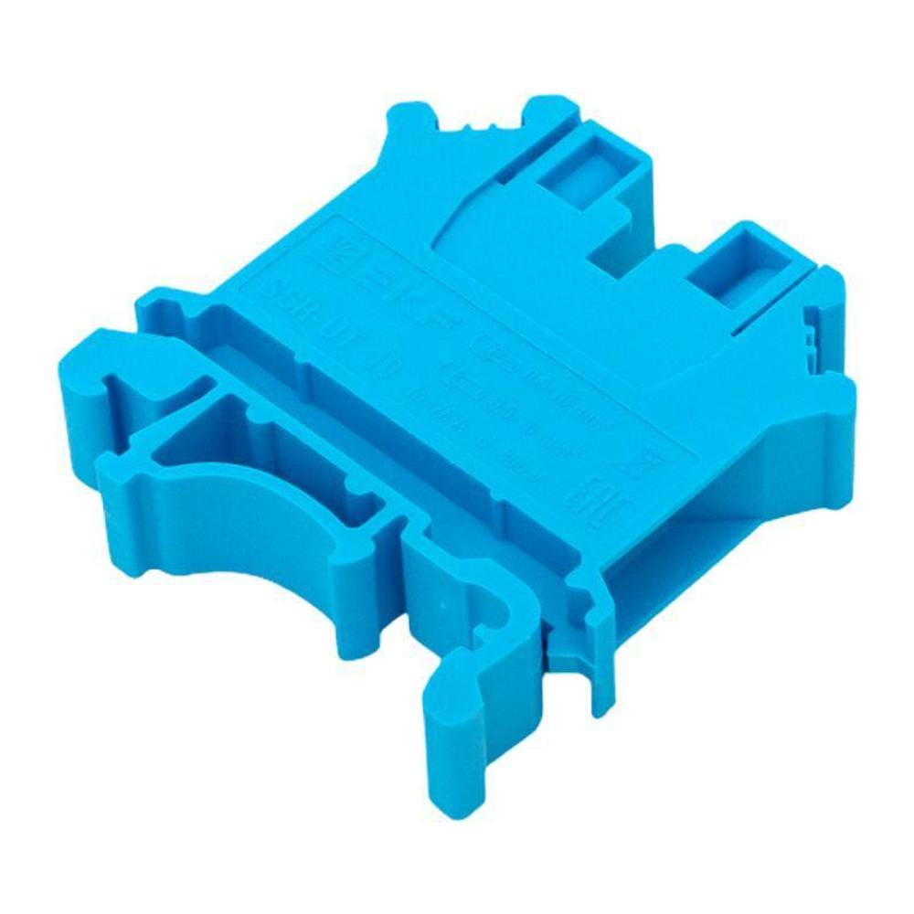 Колодка клеммная винтовая 10 UT син. EKF scr-ut-10-b