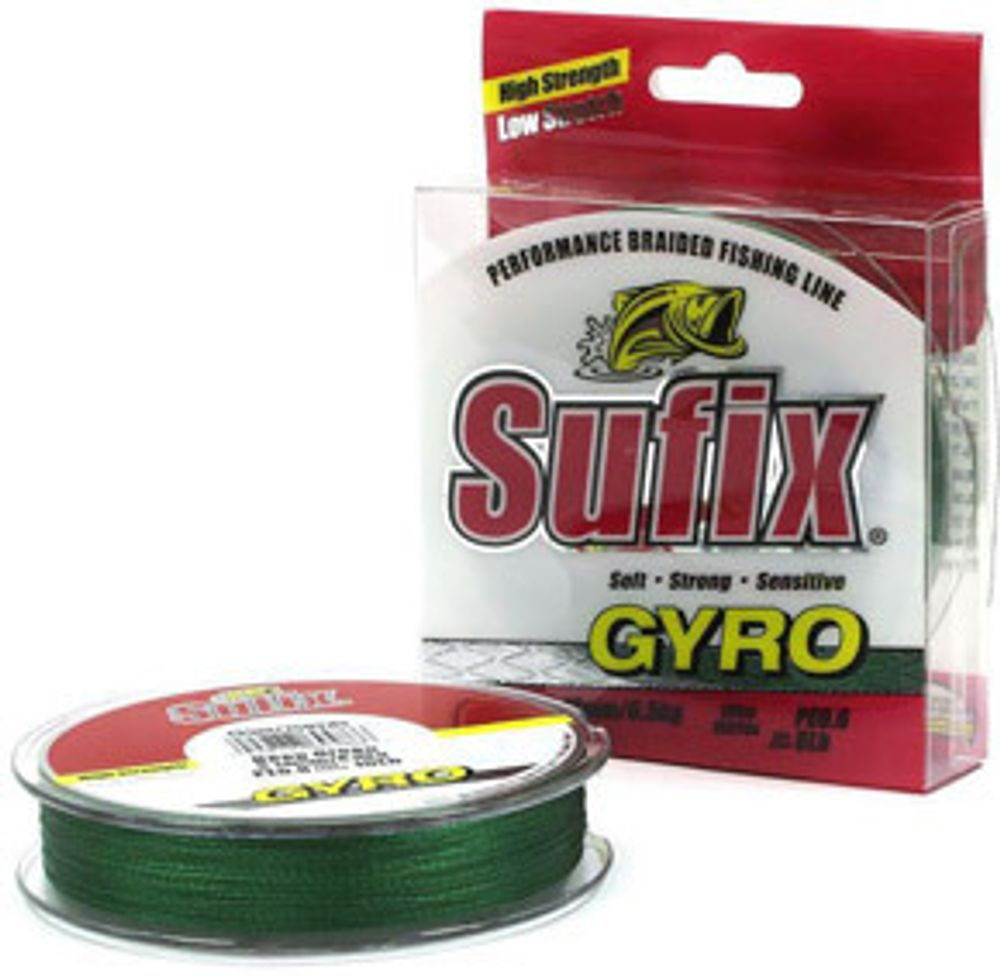 Шнур Sufix Gyro 135m 0,21 мм, цвет зеленый