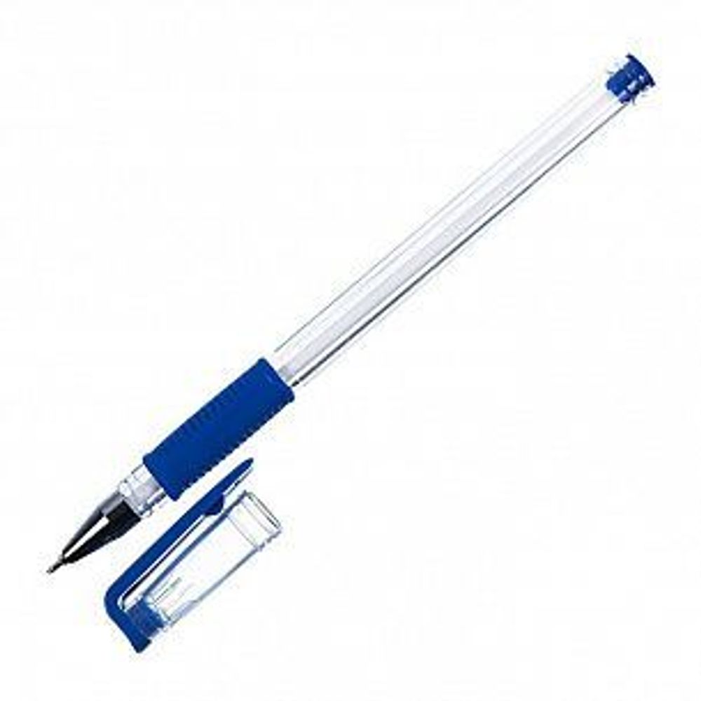 Ручка маслян. inФОРМАТ 0,5 мм синий  резин.грип