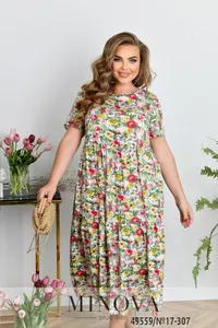 Платье 17-307-молочный Minova