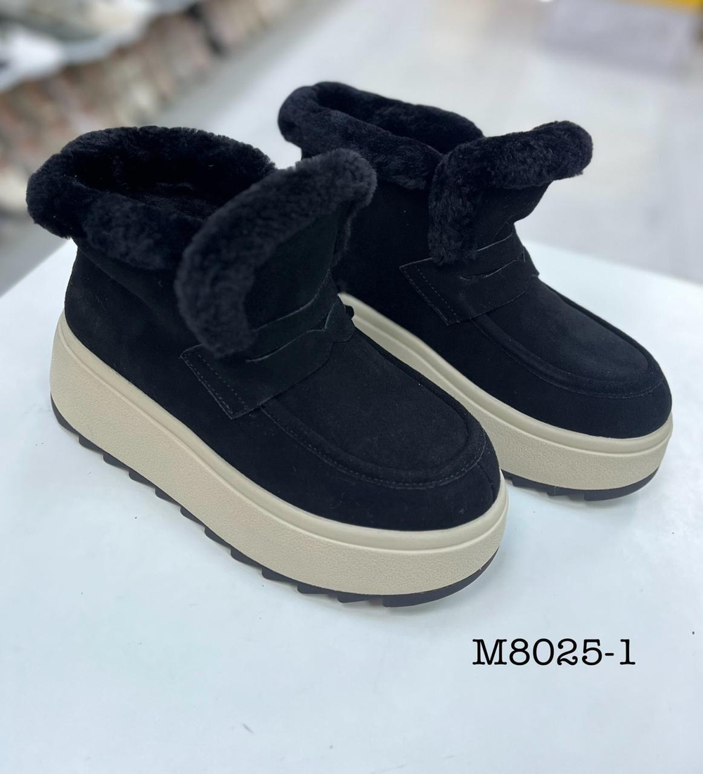 Угги зима нат. замша по 8 пар (36-41)р./ M8025-1