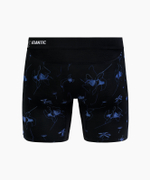 Мужские трусы шорты удлиненные Atlantic, 1 шт. в уп., бамбук, черные, MH-1207